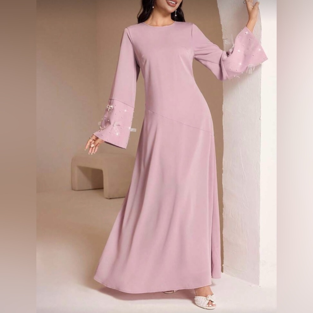 Elegant Pink Maxi Dress/Kaftan